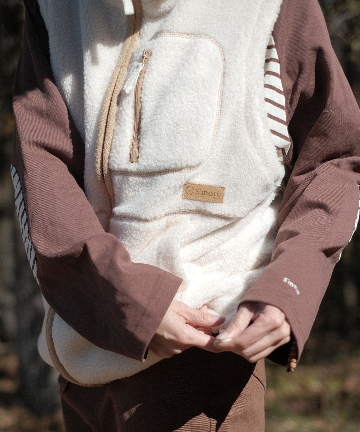 S'more boa vest
