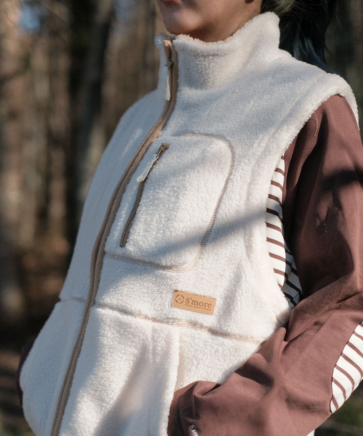 S'more boa vest