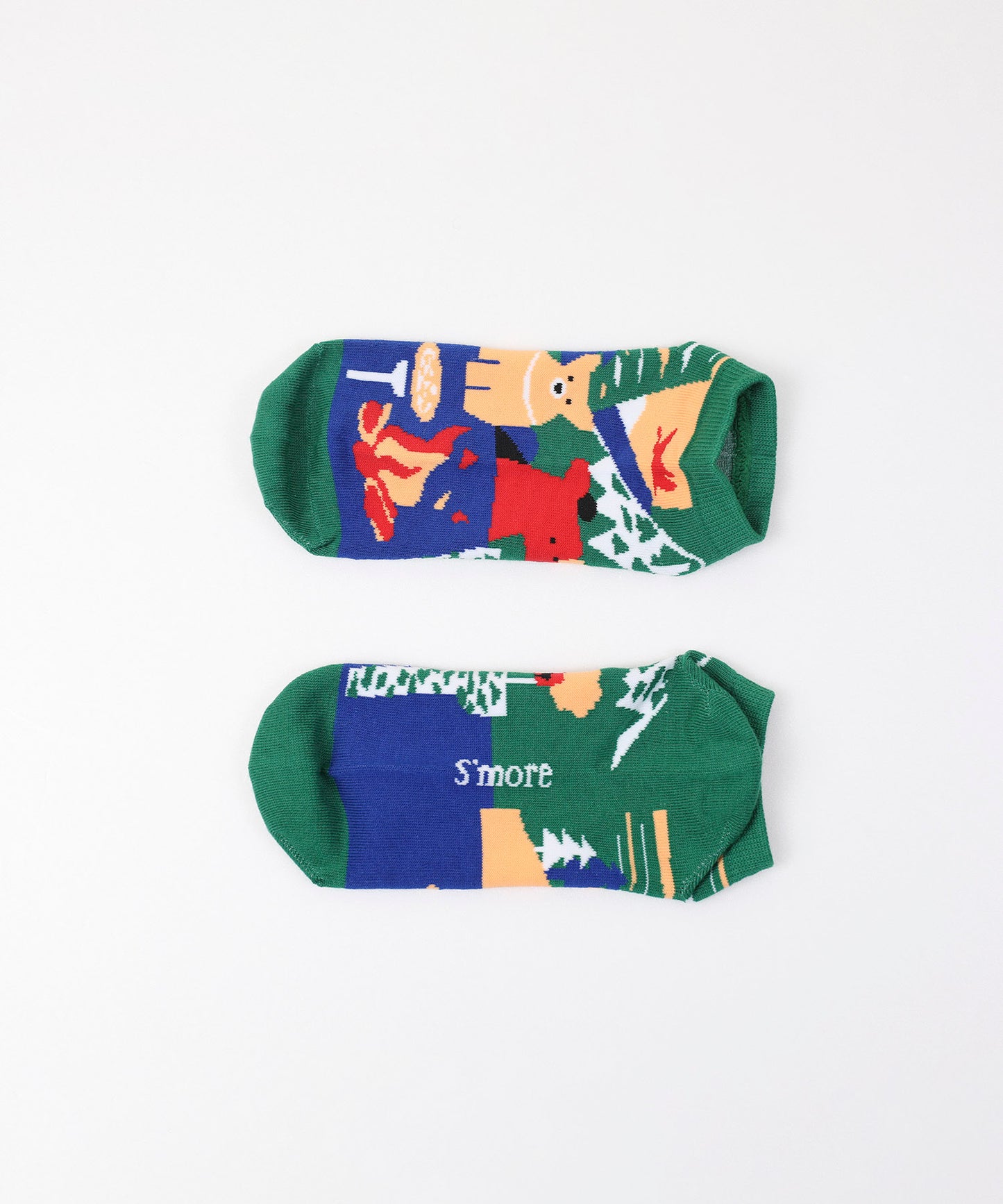 Forest Animal Pack Socks 3P(Pattern A) フォレストアニマルパックソックス 3足セット(柄 A)