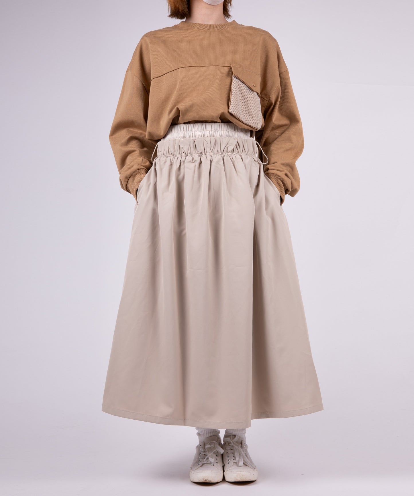 New!! Water-repellent flare skirt