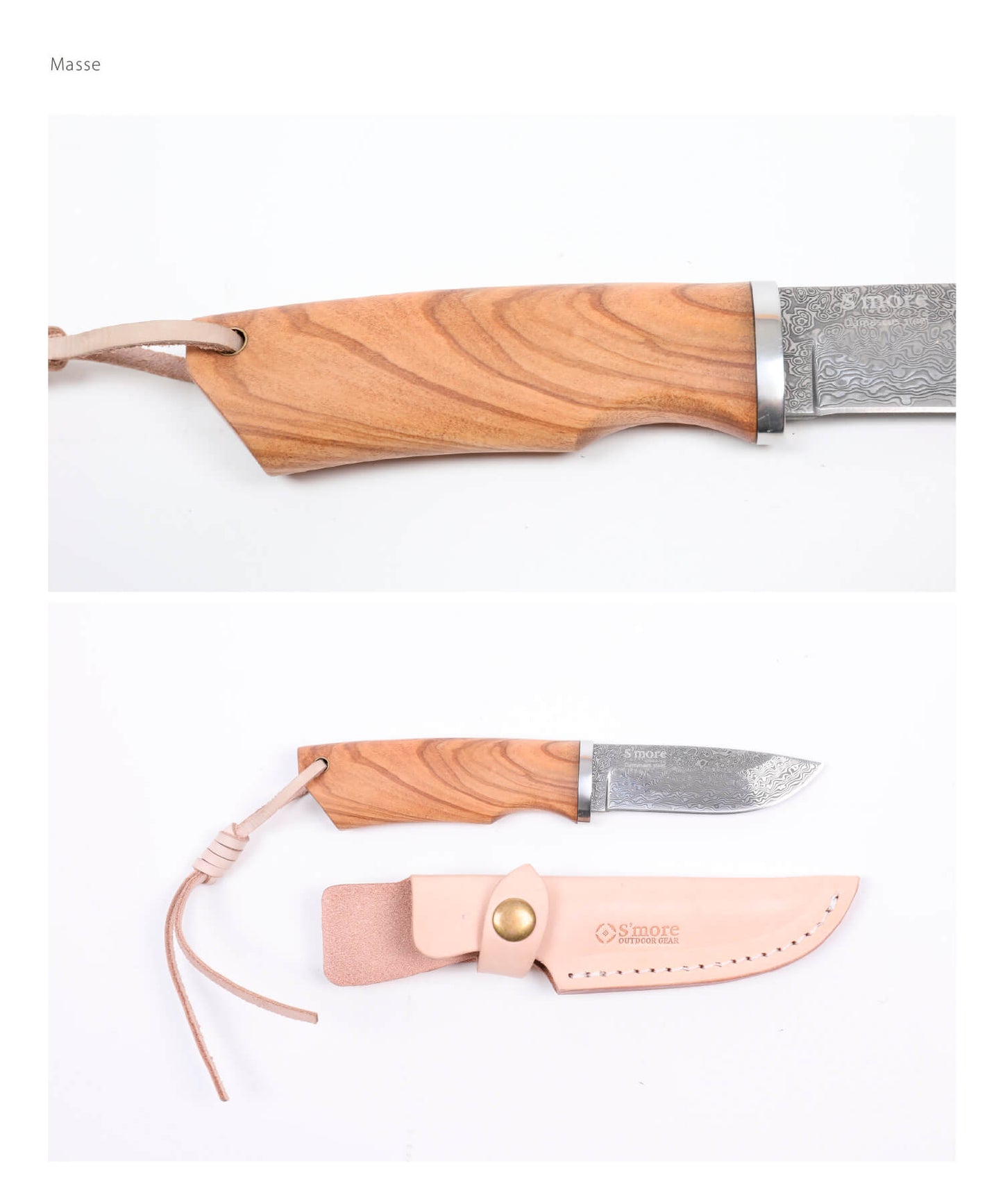 【 masse knife 】 マッスナイフ ナイフ ダマスカス