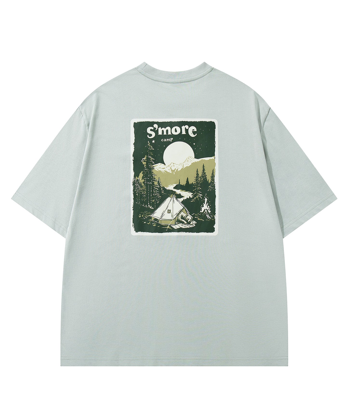 【2025/6/27 9時発売】S'more Solo Camping Bear S/S pt.Tee ソロキャンプの熊プリント半袖Tシャツ
