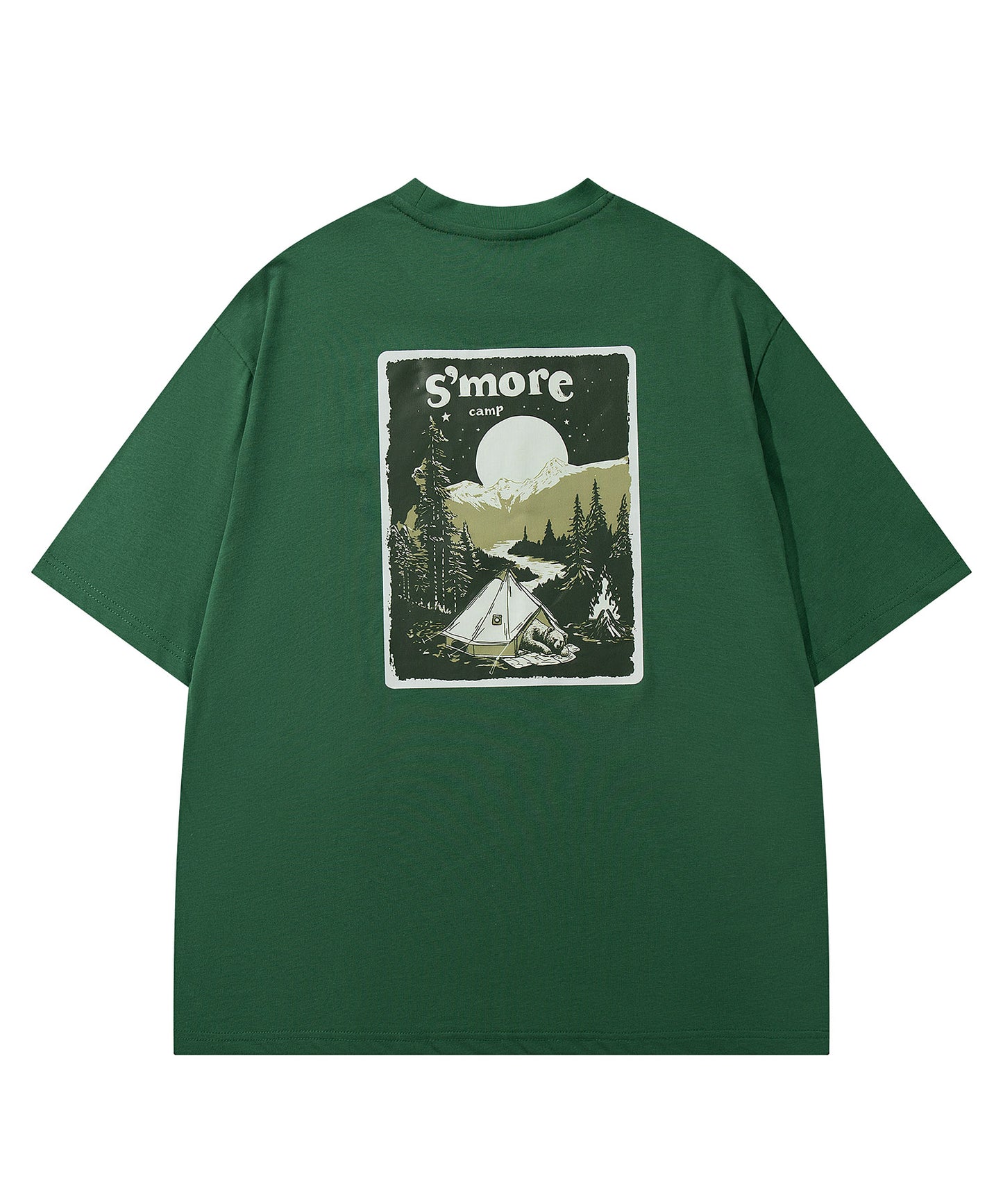 【2025/6/27 9時発売】S'more Solo Camping Bear S/S pt.Tee ソロキャンプの熊プリント半袖Tシャツ