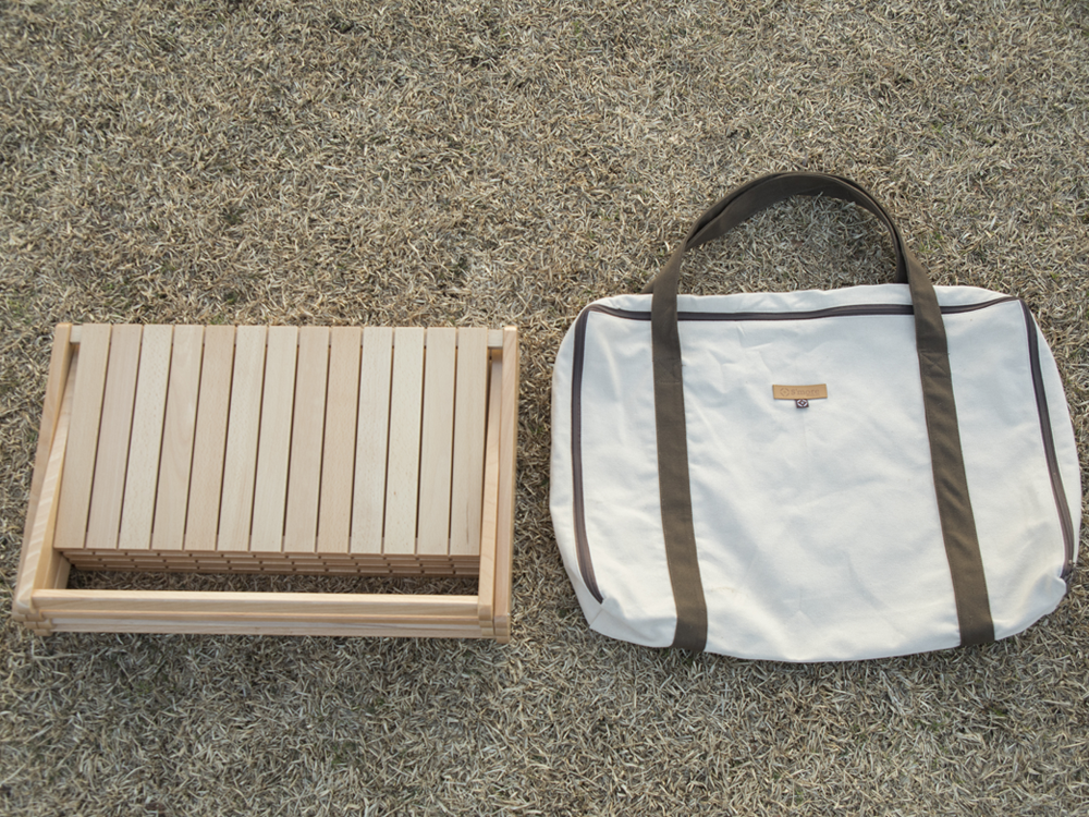【Woodi Folding Rack】折り畳み木製4段ラック