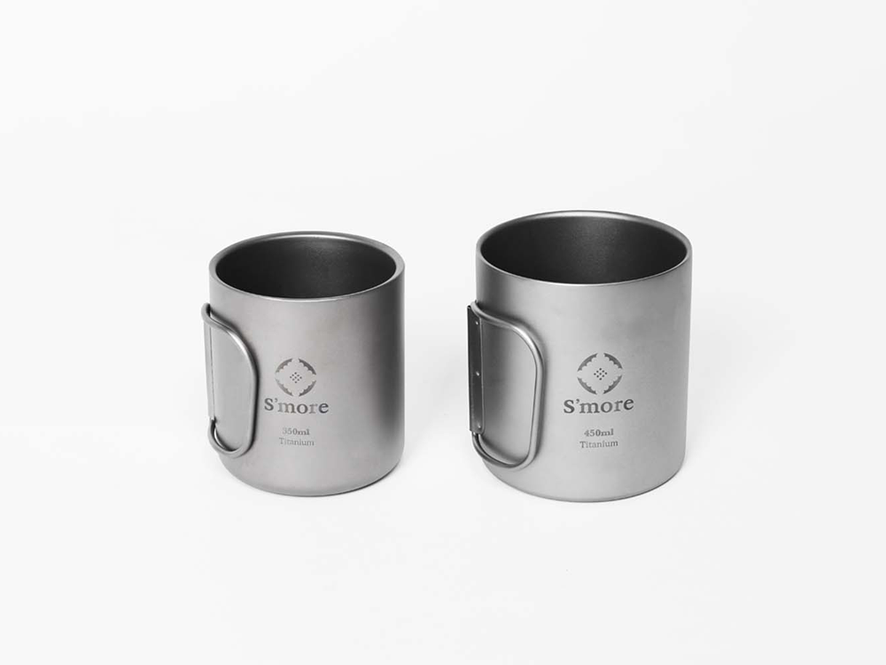 【 Titanium mag double 】 二重構造 チタンマグカップ