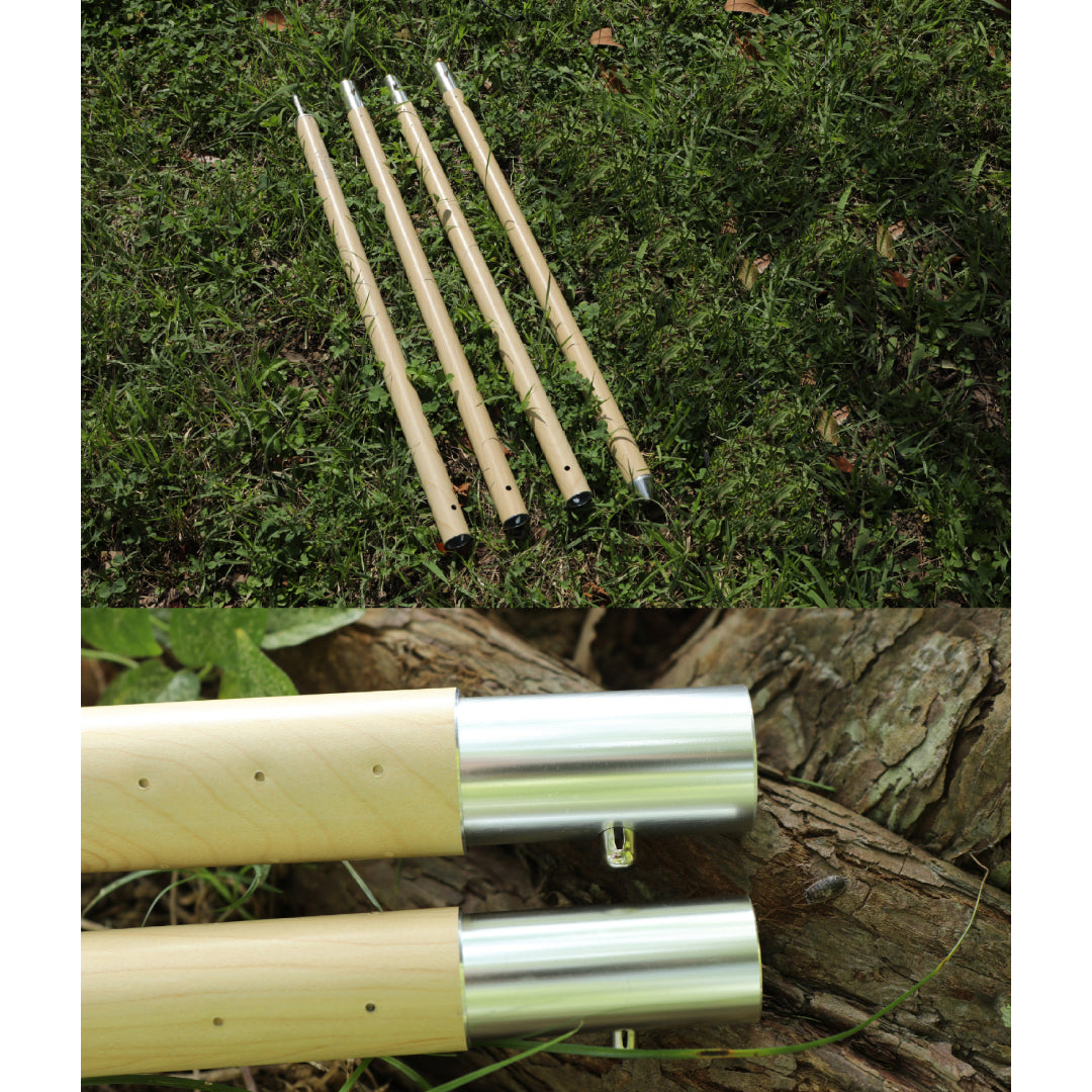 【 Alumi pole 2.4 woodi 】 アルミポール 2.4 ウッディー 直径28mm 高さ120〜240cm