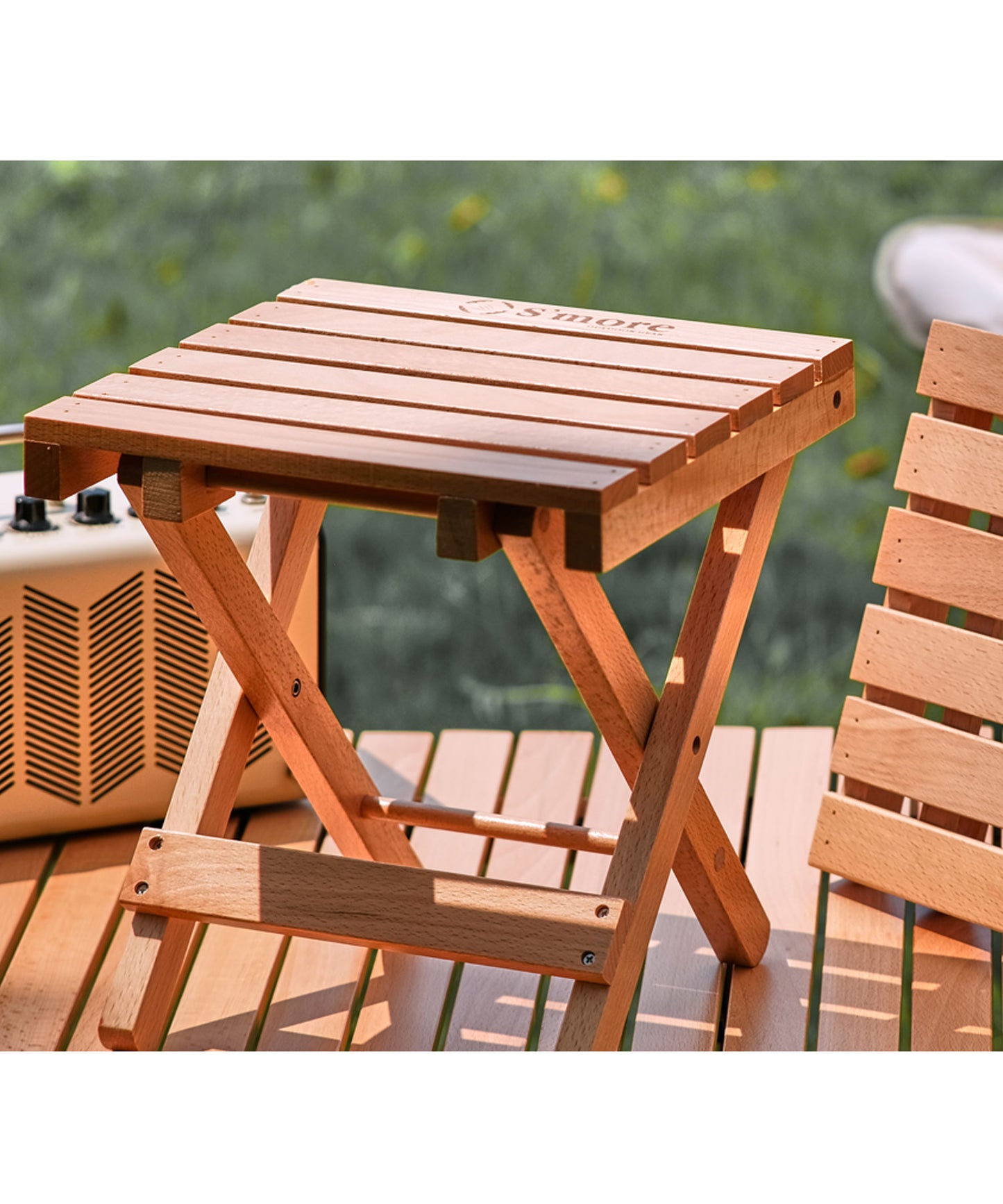【 Woodi Folding Stool 】ウッディーフォールディングスツール 折り畳みブナ材スツール