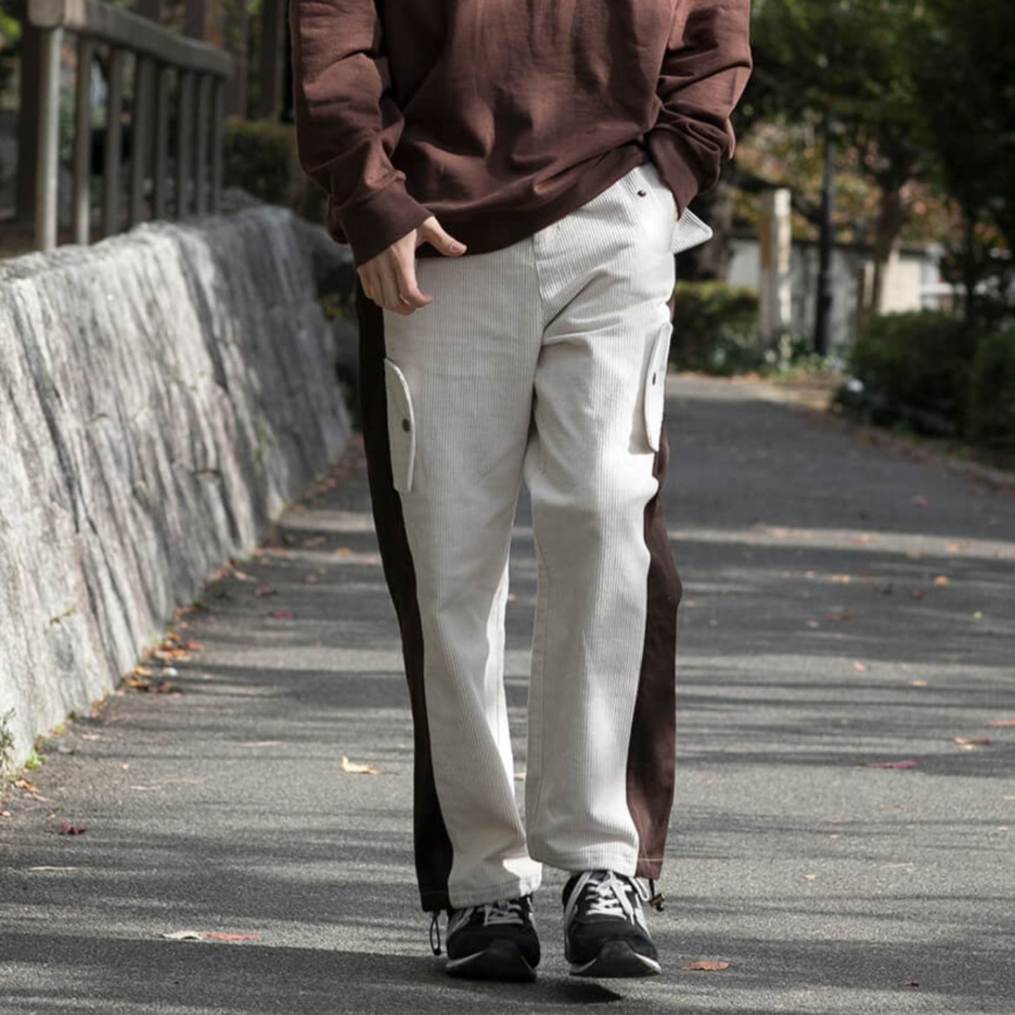 W POCKETS CORDUROY LINE PANTS