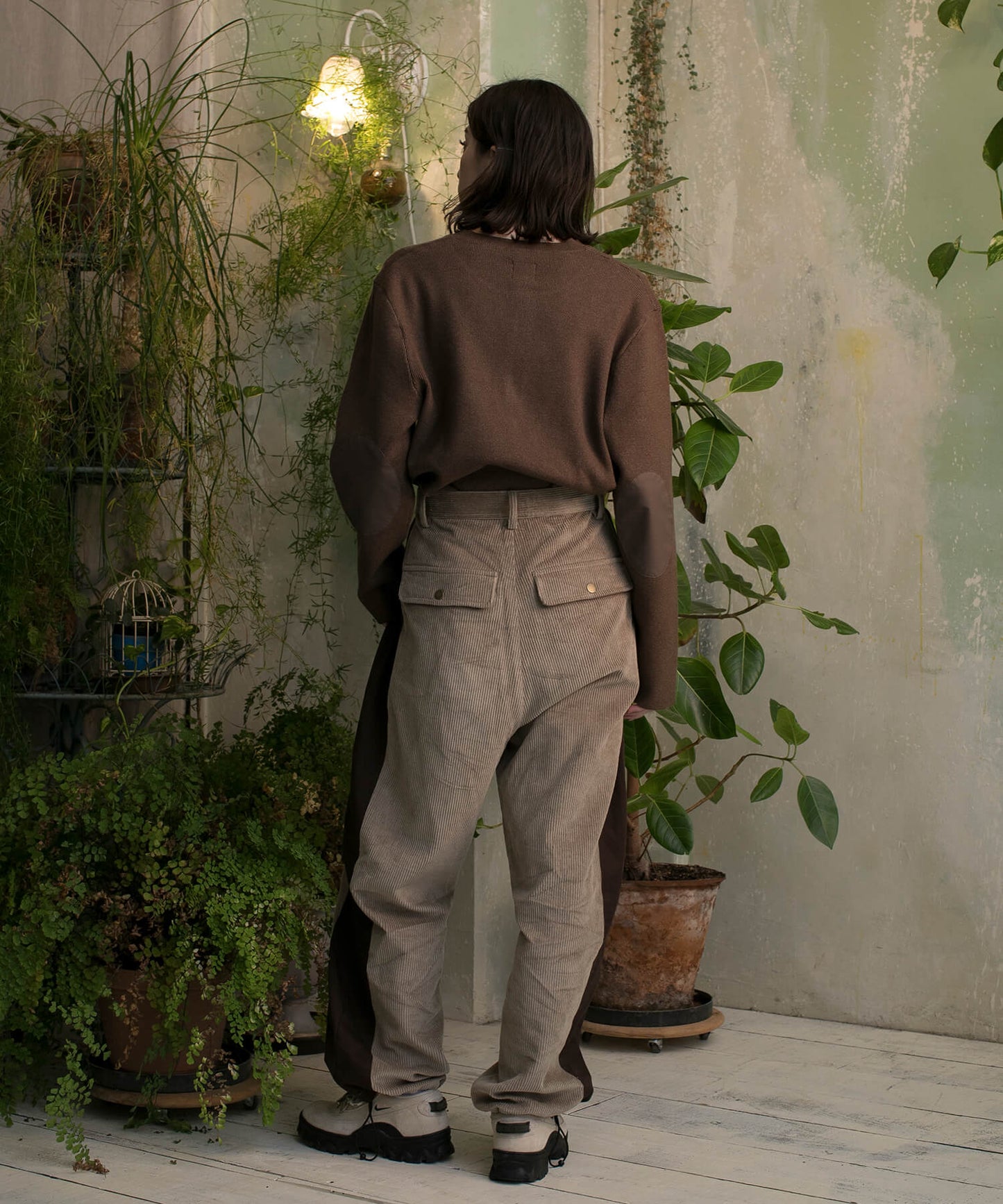 W POCKETS CORDUROY LINE PANTS