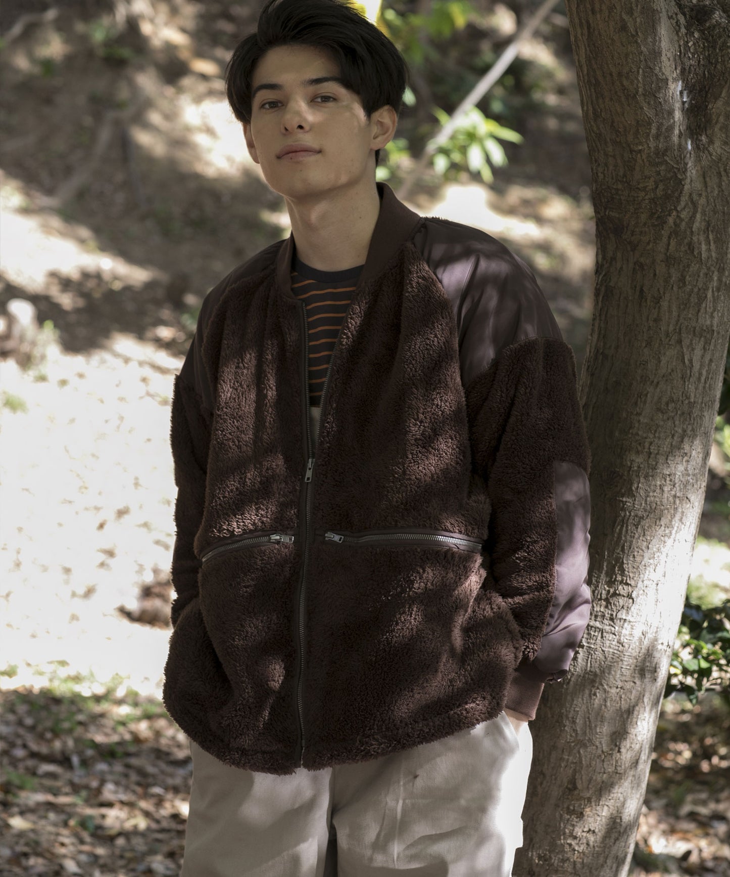 ZIPPER FLEECE JACKET
