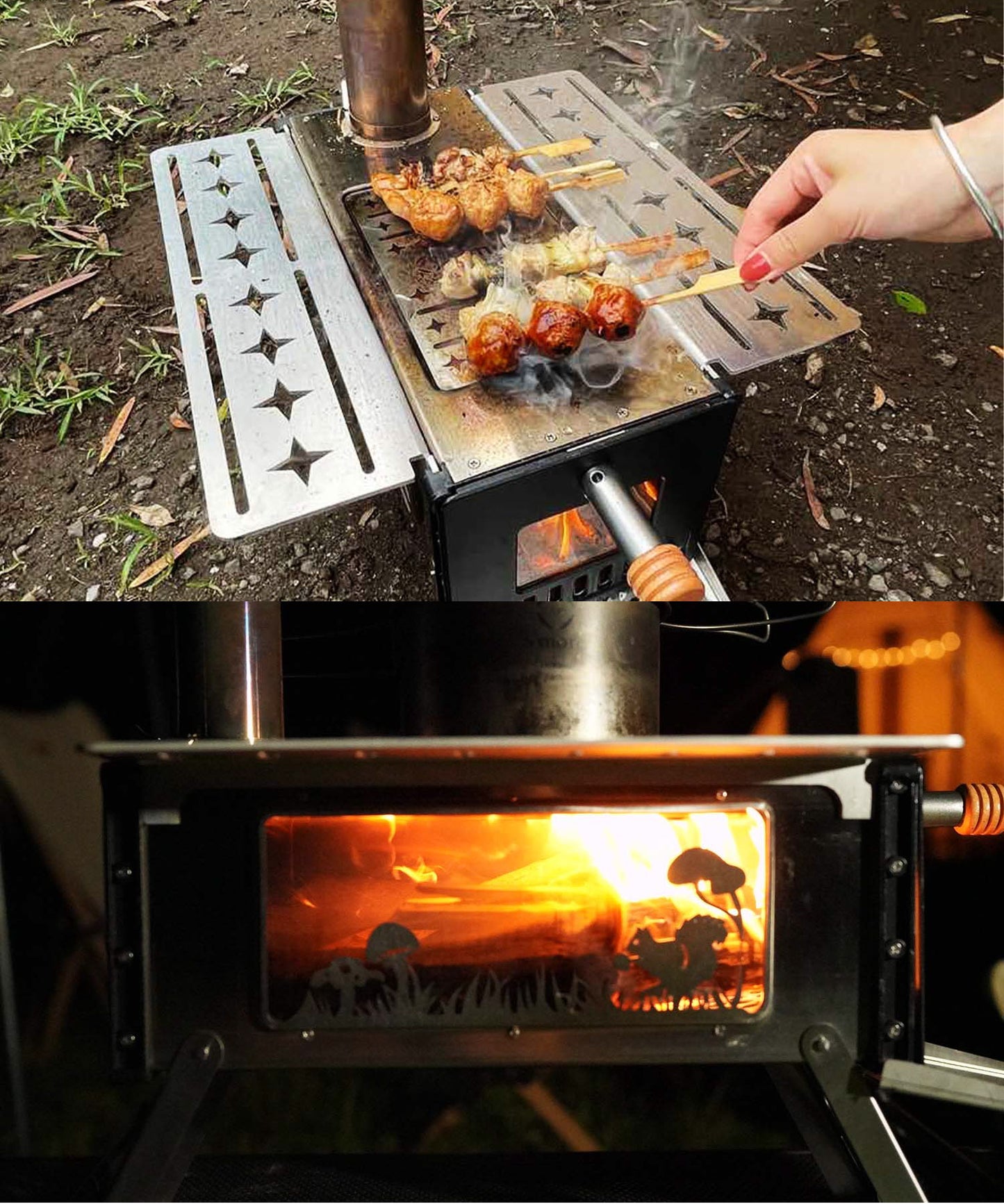 【 Magic Stove 】 持ち運びコンパクト収納★薪ストーブ