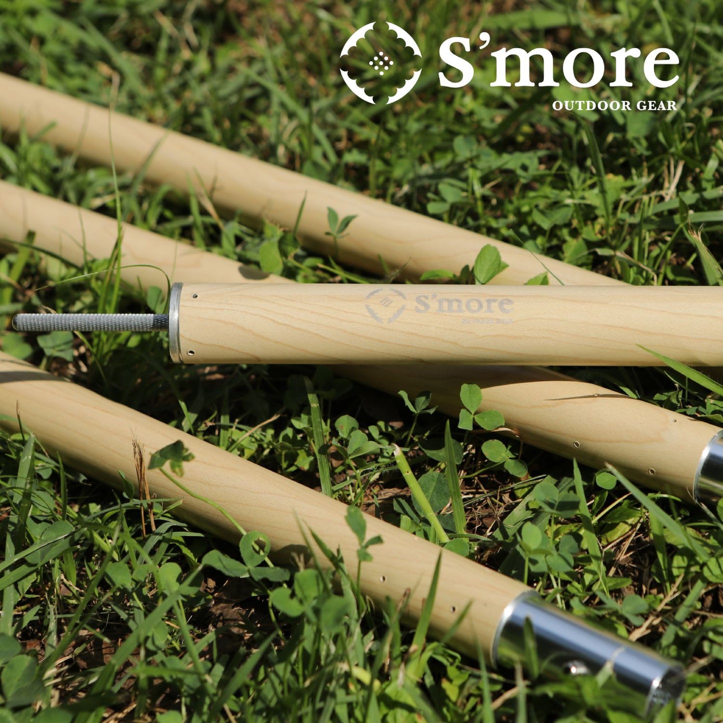 【 Alumi pole 2.4 woodi 】 アルミポール 2.4 ウッディー 直径28mm 高さ120〜240cm