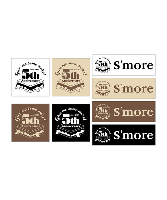 【2025/5/3(土)9:30 販売開始】【 Smore5周年 】5周年ロゴステッカー