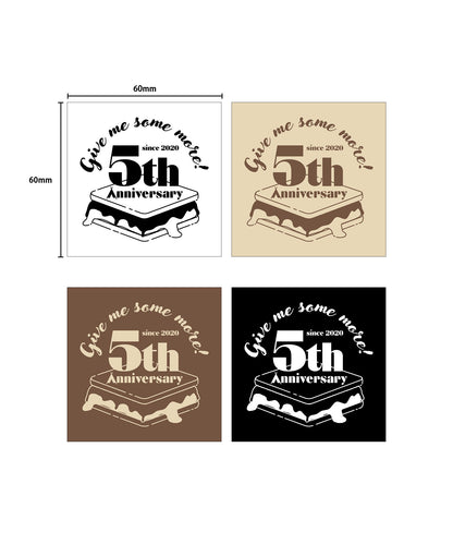 【2025/5/3(土)9:30 販売開始】【 Smore5周年 】5周年ロゴステッカー