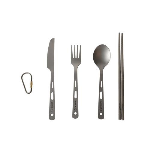 【 Titanium Cutlery Set 】 チタニウムカトラリーセット カトラリー 4点セット