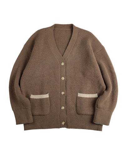 New!! Bicolor knit cardigan