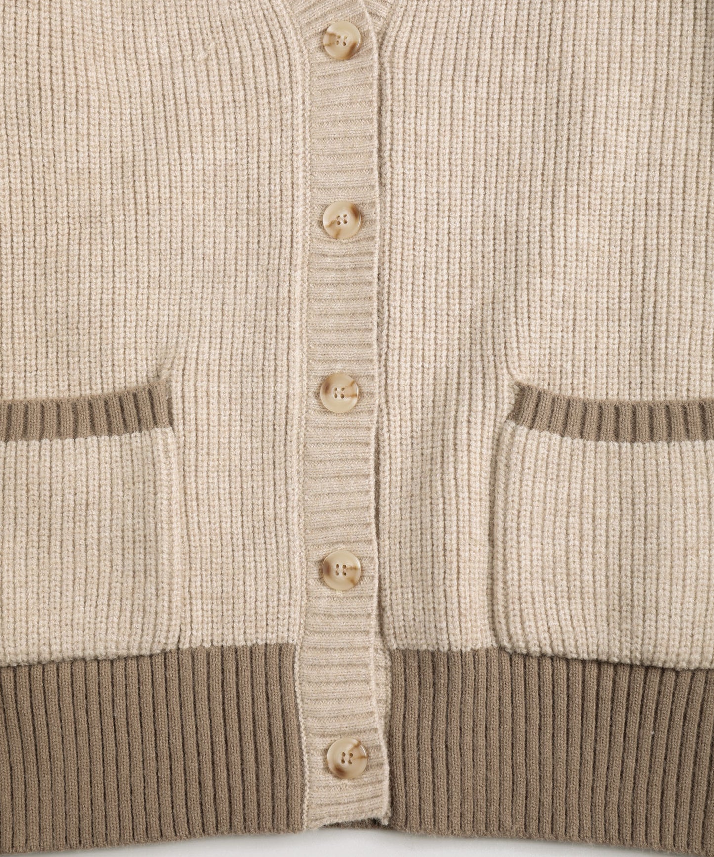 New!! Bicolor knit cardigan