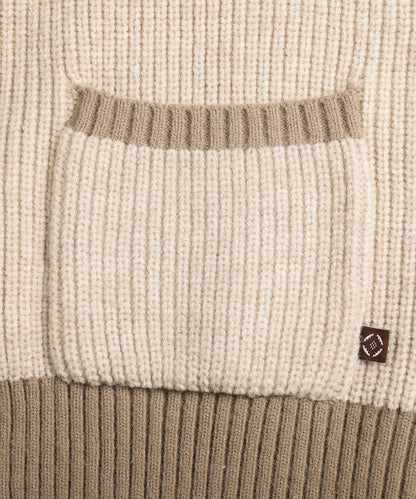 New!! Bicolor knit cardigan