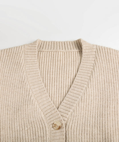 New!! Bicolor knit cardigan