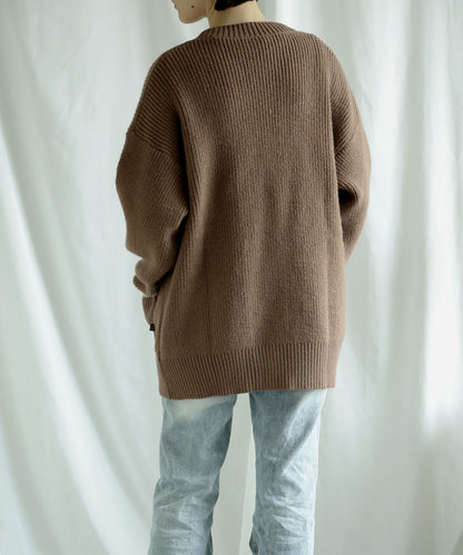 New!! Bicolor knit cardigan