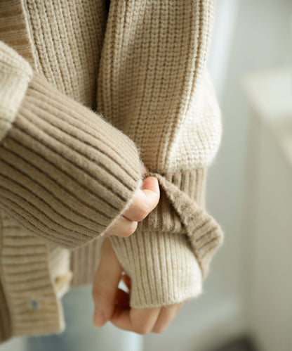 New!! Bicolor knit cardigan