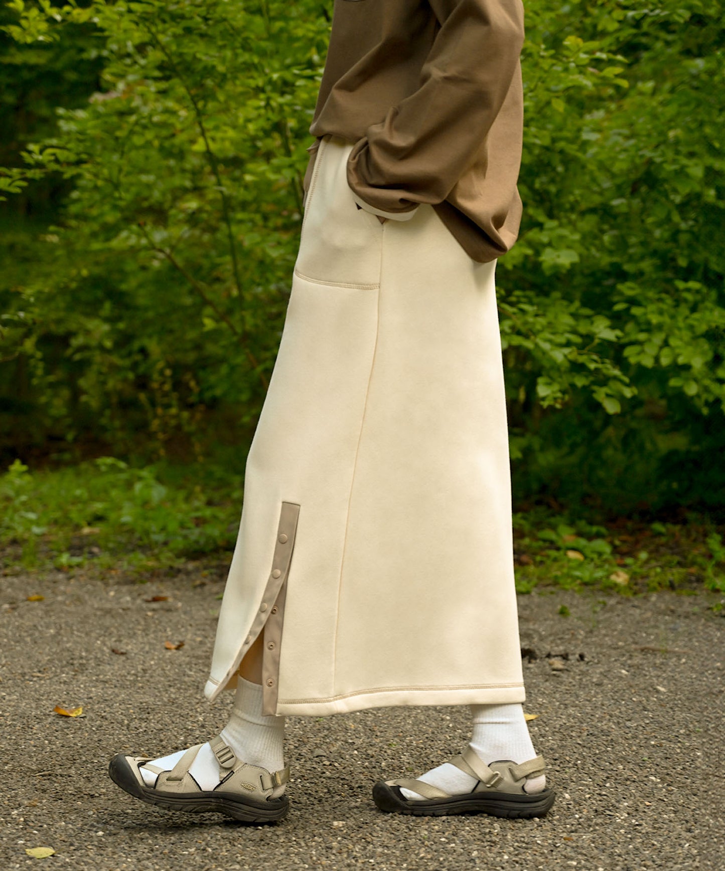 【10/25(金)9:30〜販売開始】New!! Brushed lining sweat skirt 裏起毛スウェットスカート