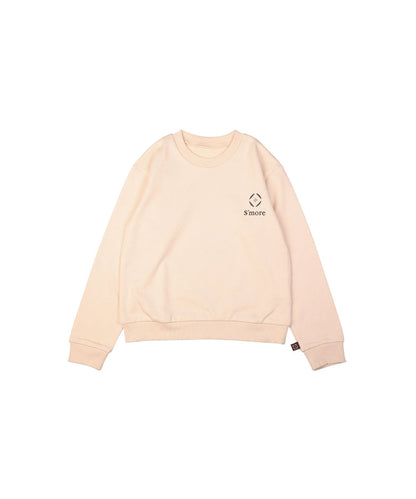 S'more COTTON CREW NECK BIG -SWEAT -- S'more recipe（キッズ）コットンクルーネックビッグスウェット-スモアレシピ(キッズ)