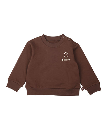 S'more COTTON CREW NECK BIG -SWEAT -- S'more recipe（キッズ）コットンクルーネックビッグスウェット-スモアレシピ(キッズ)