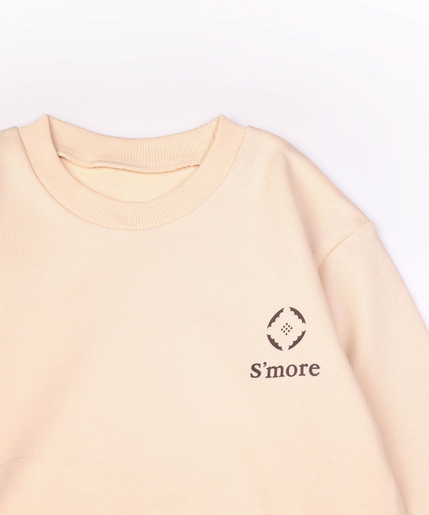 S'more COTTON CREW NECK BIG -SWEAT -- S'more recipe（キッズ）コットンクルーネックビッグスウェット-スモアレシピ(キッズ)