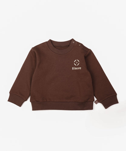 S'more COTTON CREW NECK BIG -SWEAT -- S'more recipe（キッズ）コットンクルーネックビッグスウェット-スモアレシピ(キッズ)