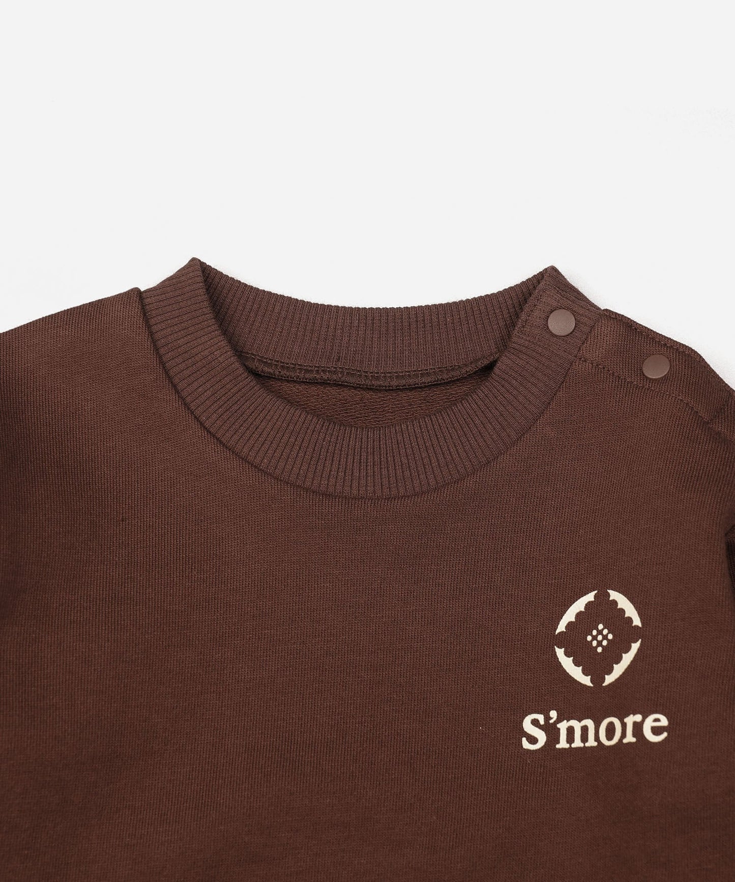 S'more COTTON CREW NECK BIG -SWEAT -- S'more recipe（キッズ）コットンクルーネックビッグスウェット-スモアレシピ(キッズ)