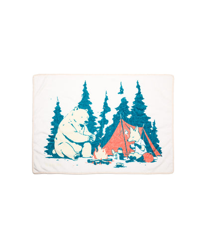スモア イラストレーションブランケット (ザベアーアンドフォックス)【S'more illustration blanket（The Bear and the Fox）】