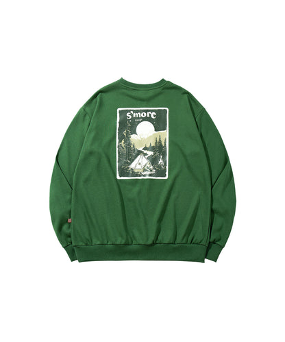 S'more Solo Camping Bear S/S pt.Sweat ソロキャンプの熊プリントスウェット