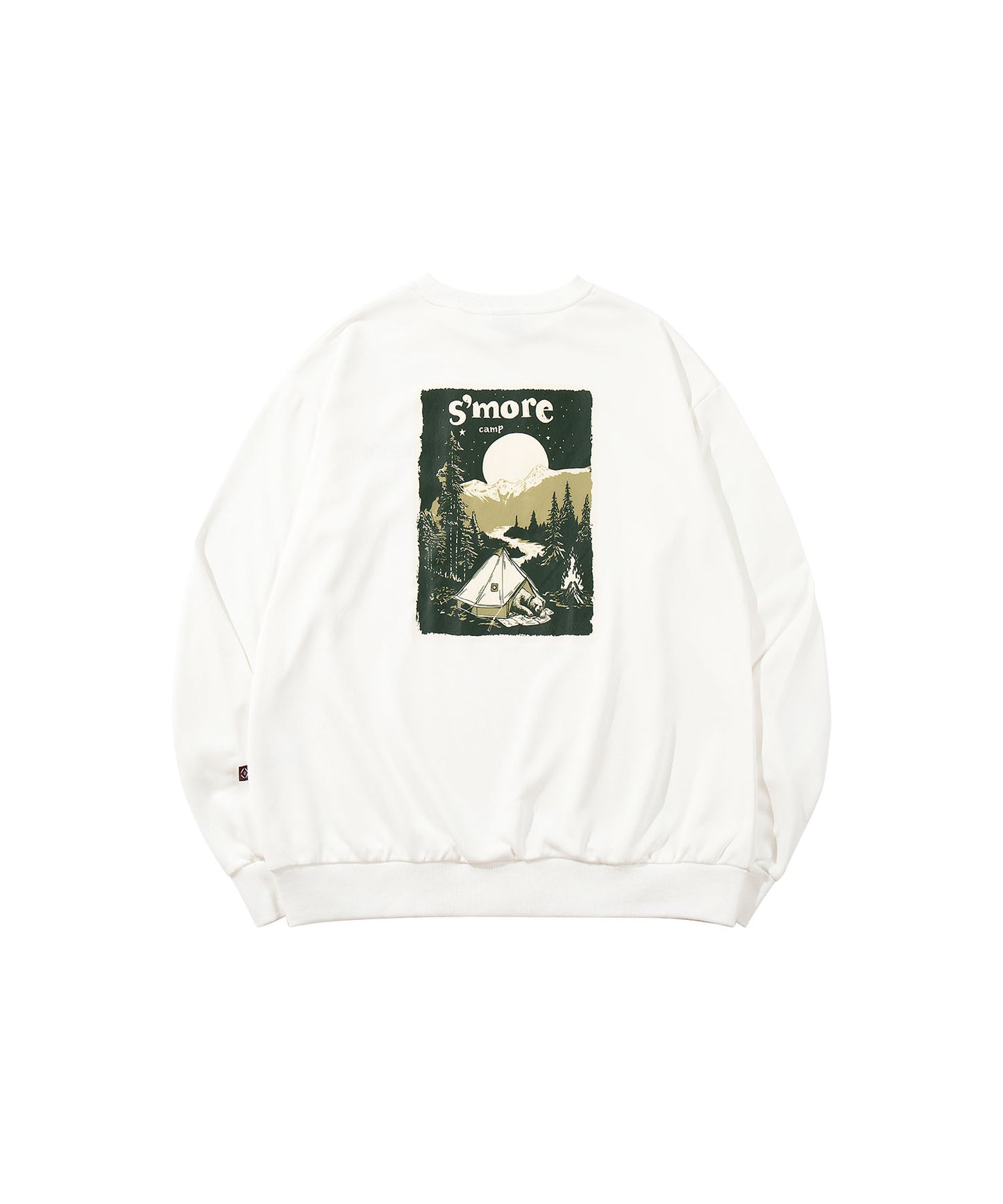 S'more Solo Camping Bear S/S pt.Sweat ソロキャンプの熊プリントスウェット