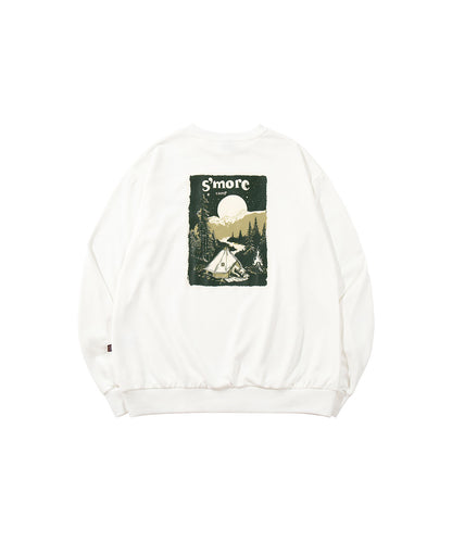 S'more Solo Camping Bear S/S pt.Sweat ソロキャンプの熊プリントスウェット