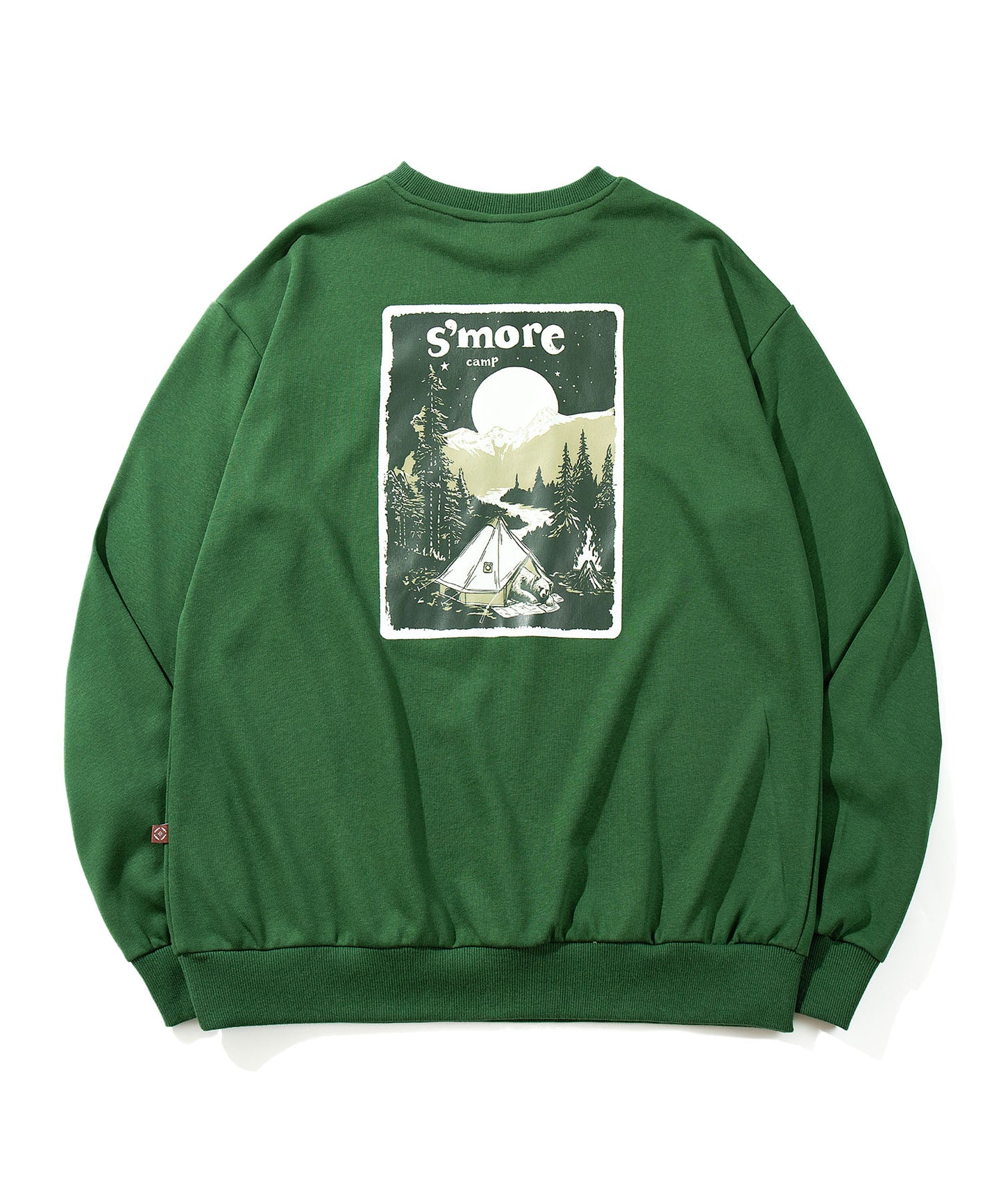 S'more Solo Camping Bear S/S pt.Sweat ソロキャンプの熊プリントスウェット