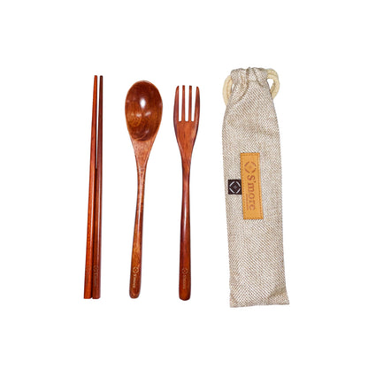 【 Woodi Cutlery Set 】 ウッディカトラリーセット キャンプ カトラリー 3点セット