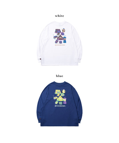 S'more  Pop Color Gear Back Print Tee ポップ配色ギアバックプリントロンTEE　