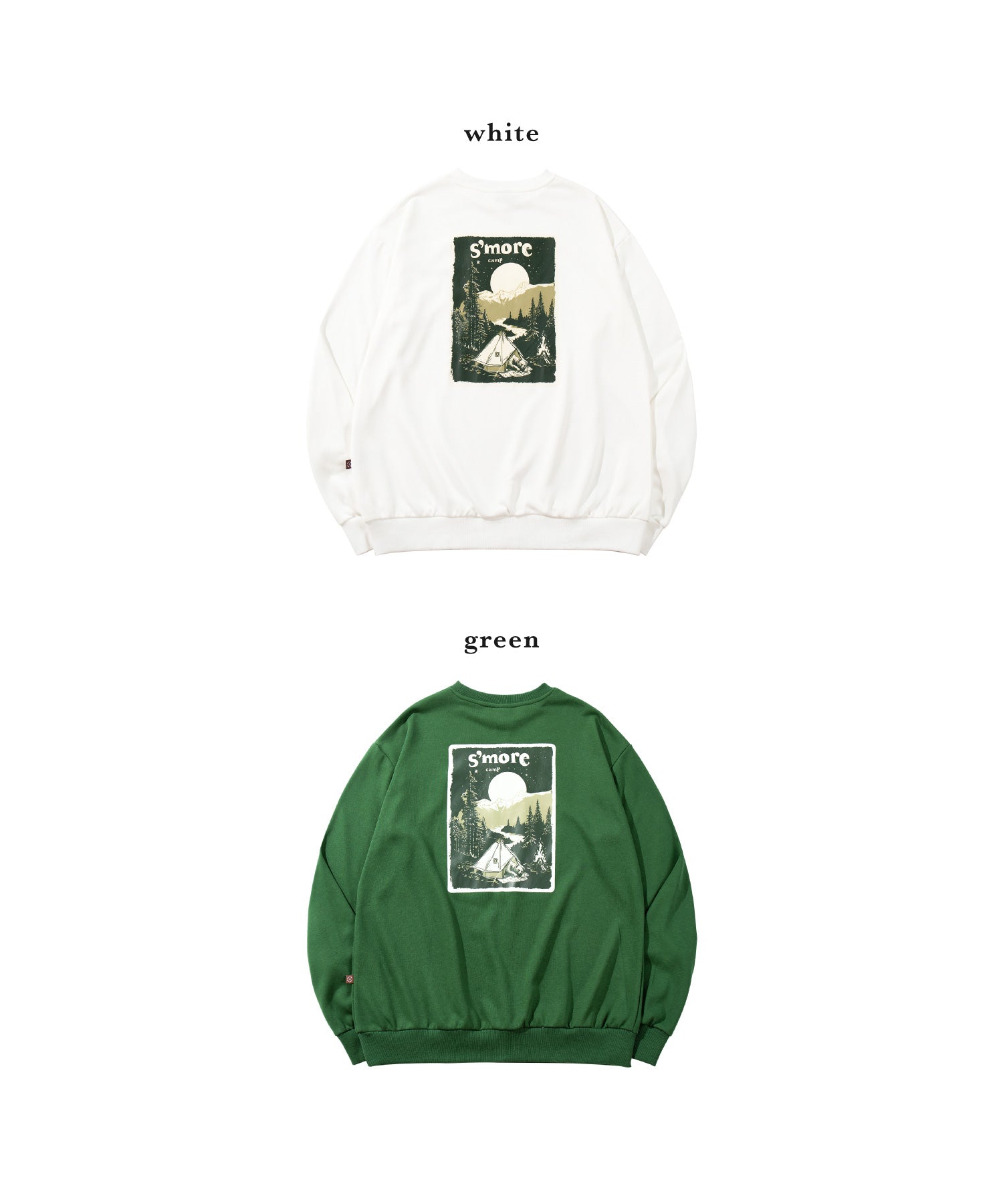S'more Solo Camping Bear S/S pt.Sweat ソロキャンプの熊プリント