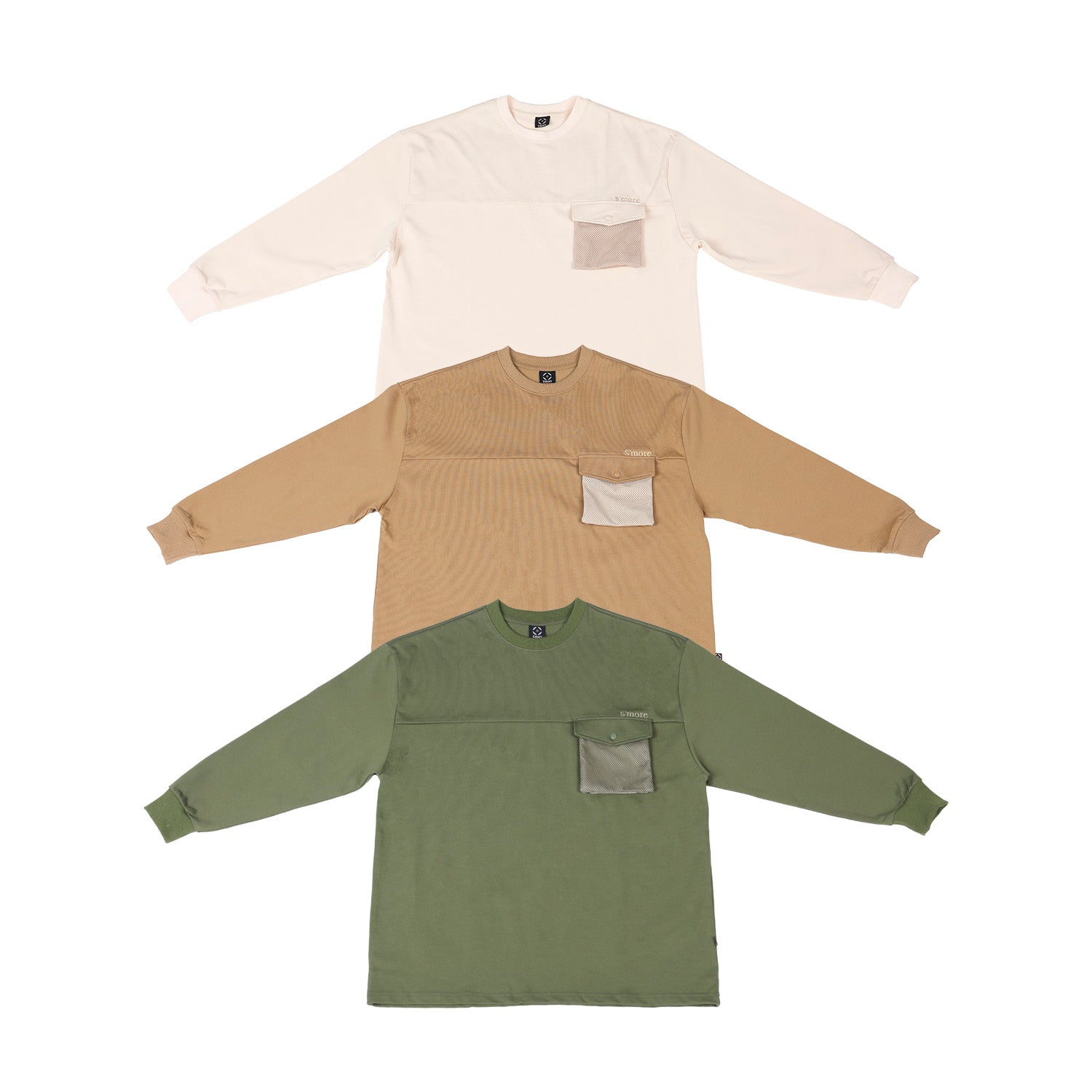 【春応援第二弾 30％OFF　開催期間:3/1～4/3】2WAY pocket l/s big t shirts 2WAY長袖Tシャツ