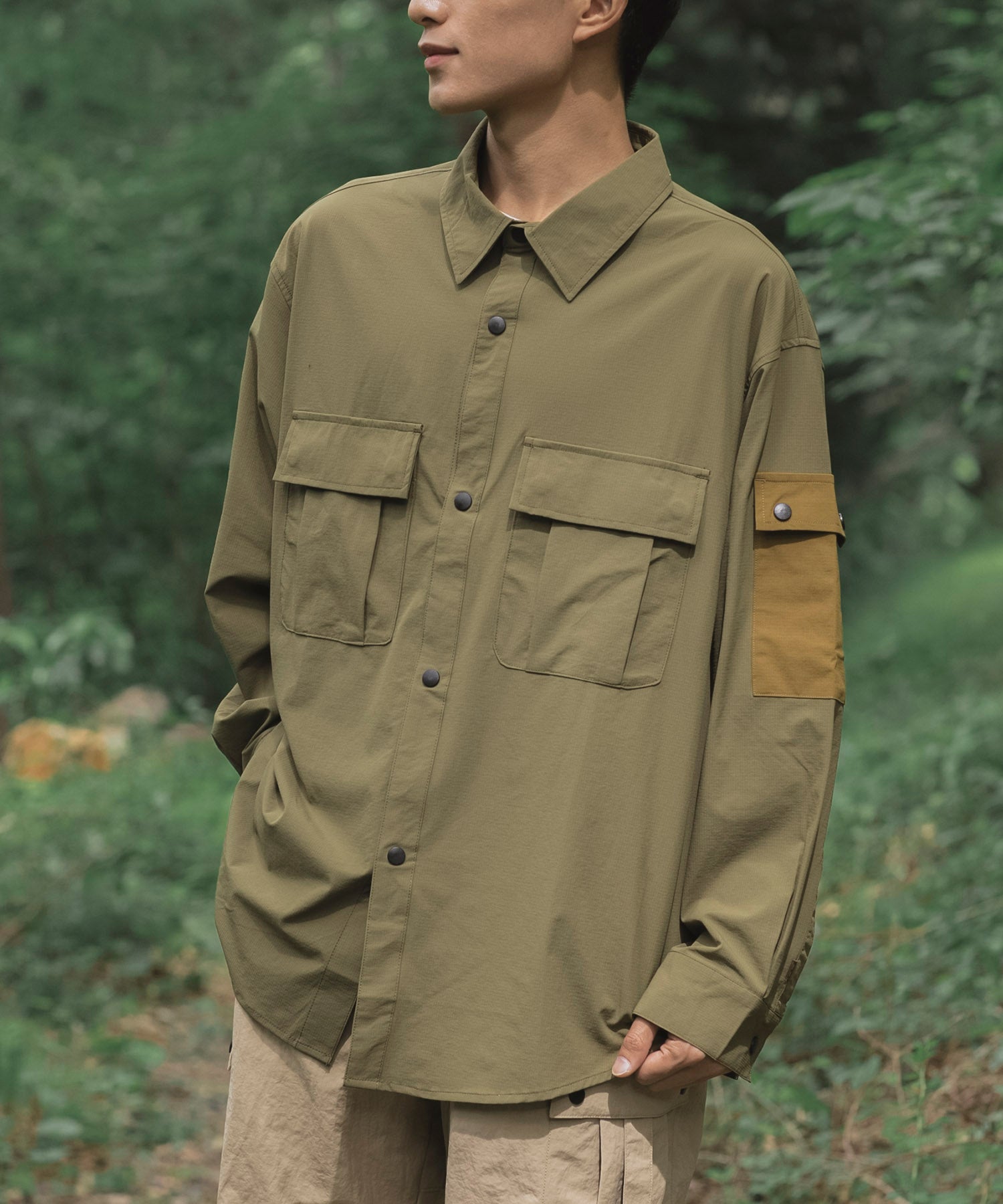 【outdoorsale20％OFF 8.1-8.31絶賛開催】Anti-static pocket shirt