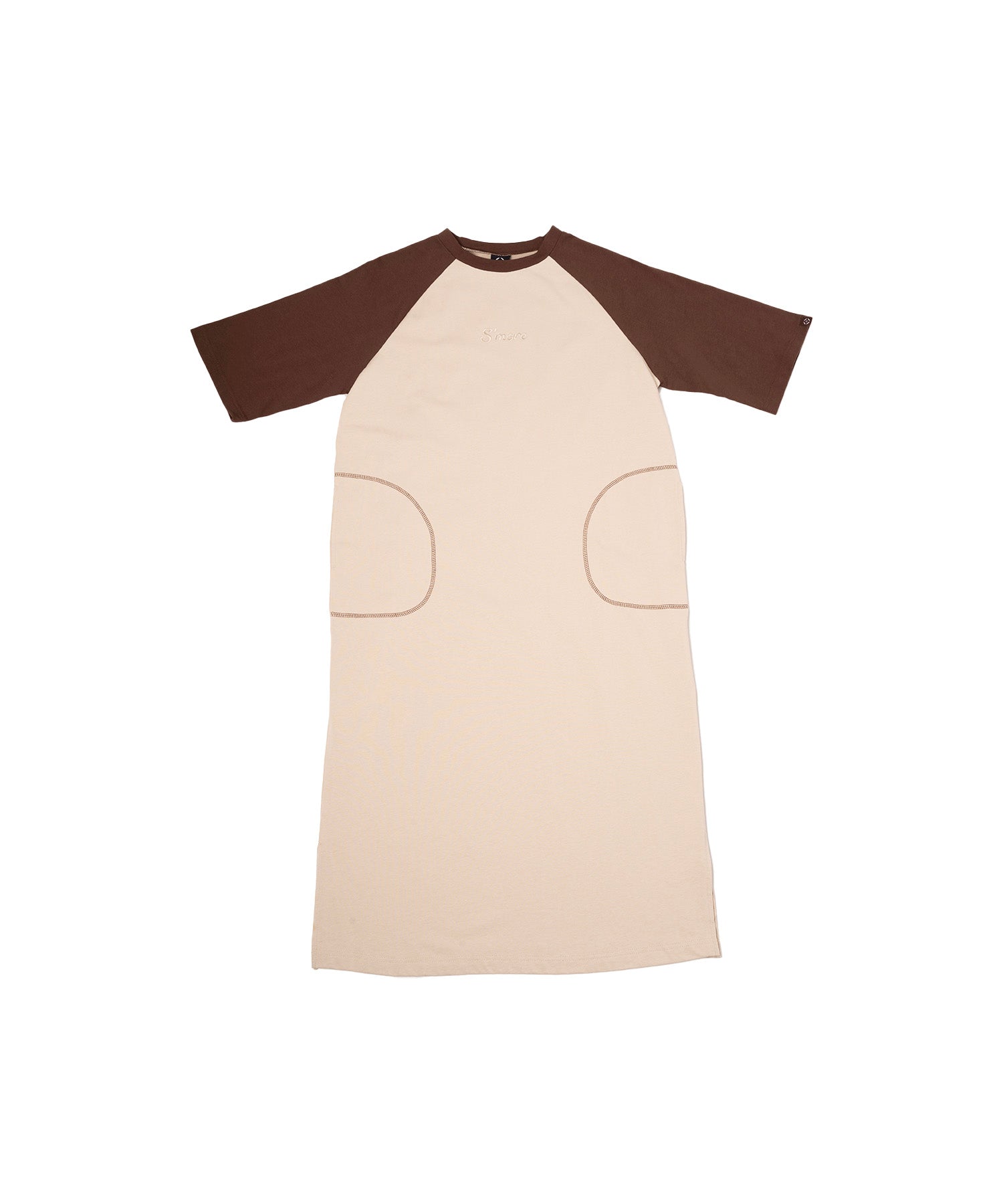 【春応援第二弾 20％OFF　開催期間:3/1～4/3】New!! Bicolor T-shirt dress バイカラーワンピース