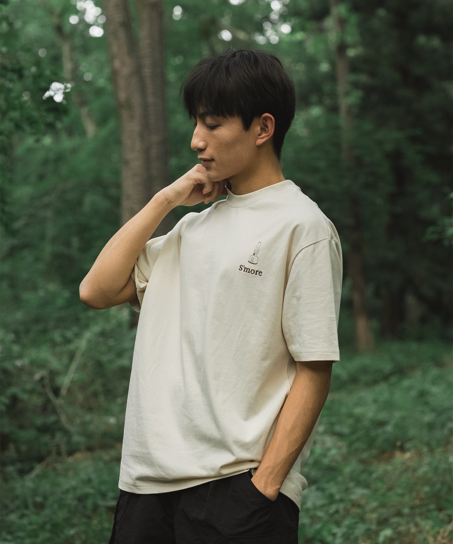 【outdoorsale10％OFF 8.1-8.31絶賛開催】COTTON T SHIRTS - S'more gear illustration