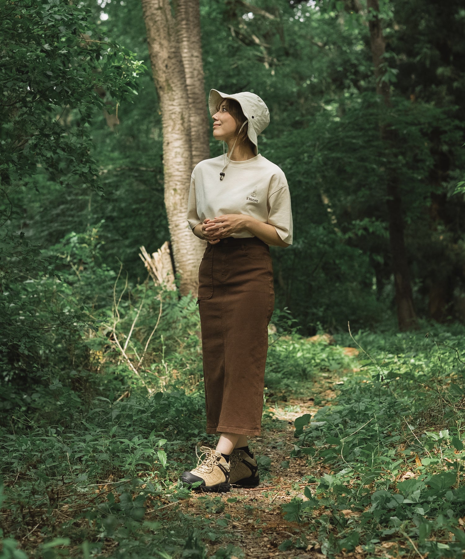 【outdoorsale10％OFF 8.1-8.31絶賛開催】COTTON T SHIRTS - S'more gear illustration