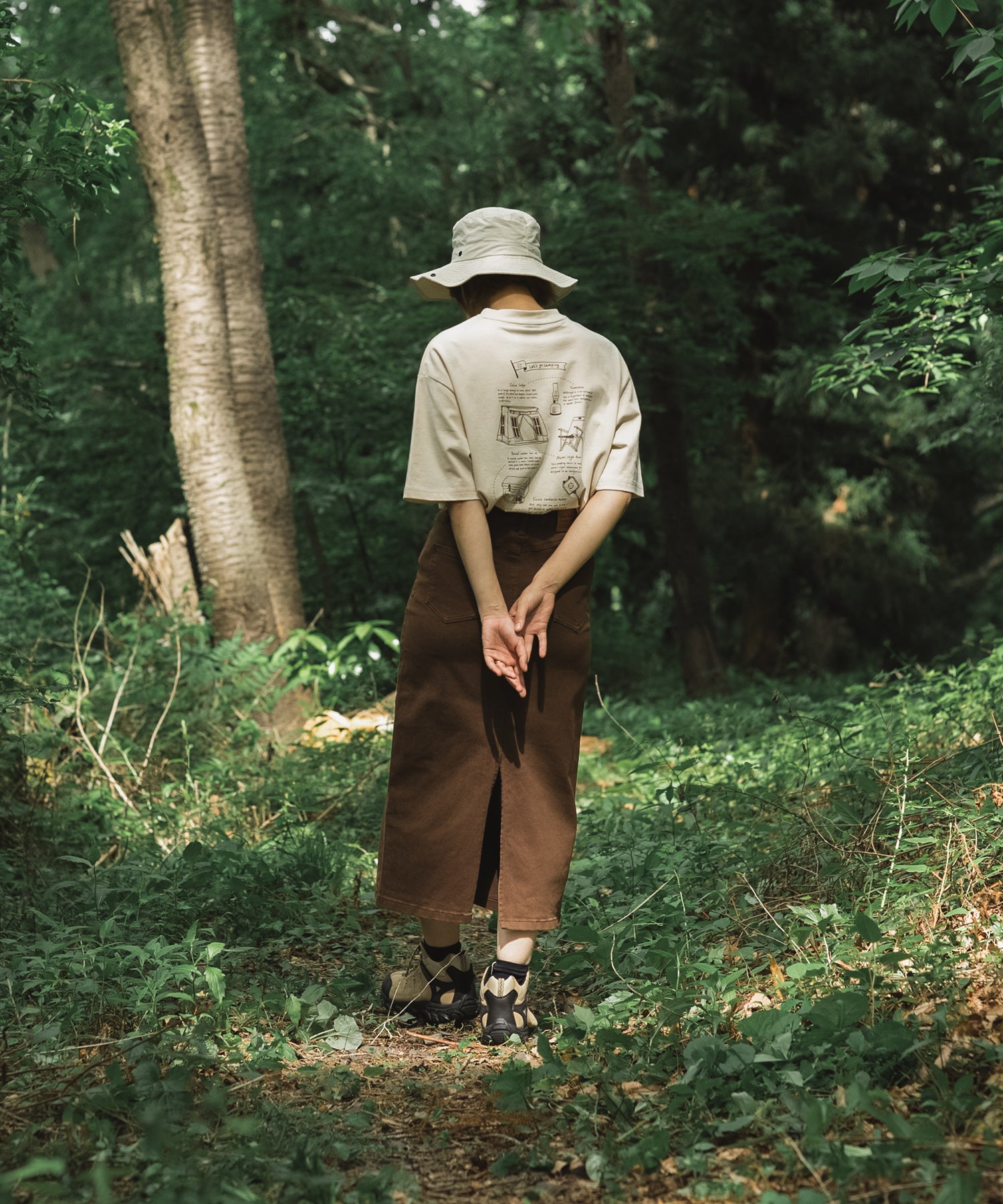 【outdoorsale10％OFF 8.1-8.31絶賛開催】COTTON T SHIRTS - S'more gear illustration