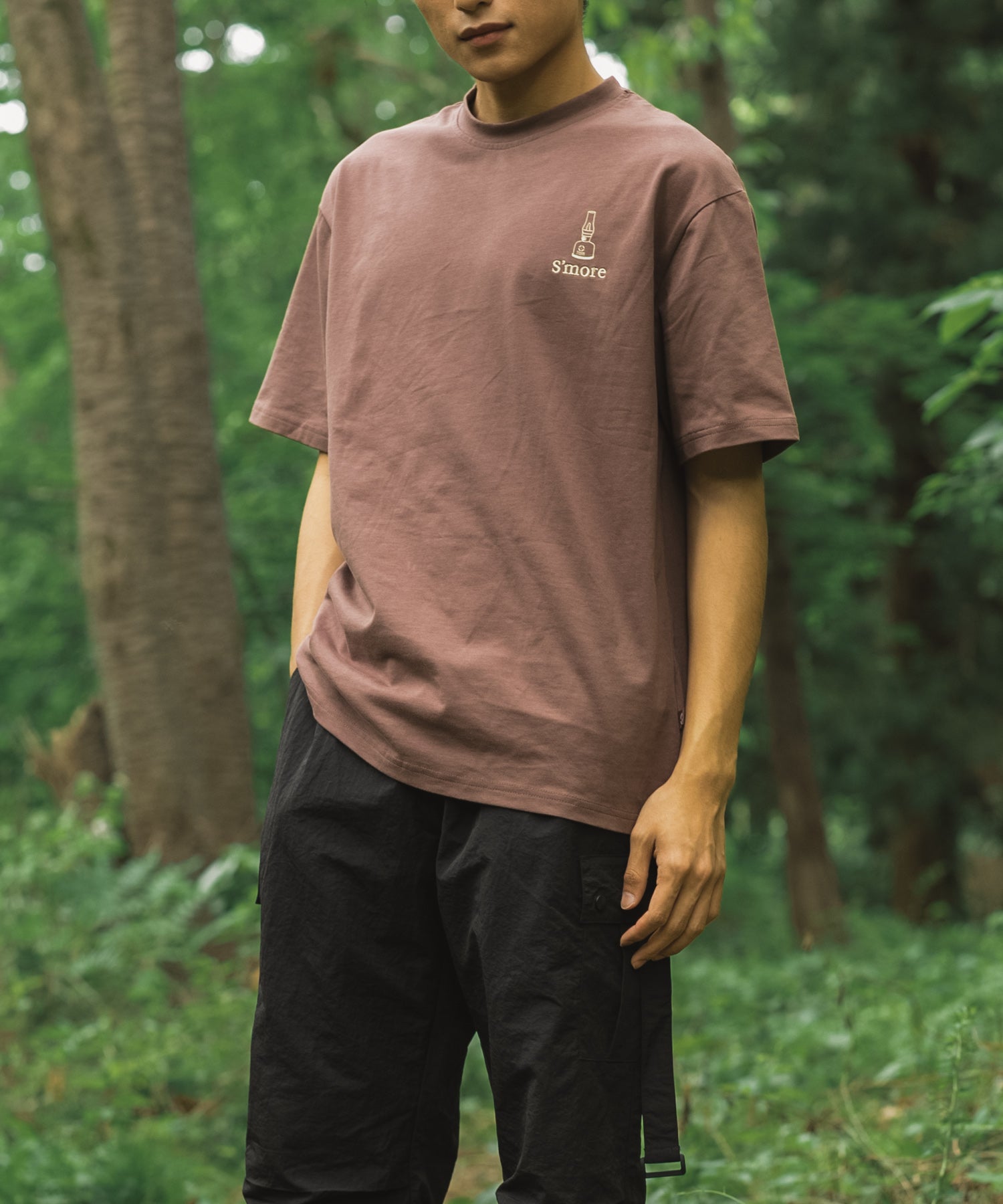 【outdoorsale10％OFF 8.1-8.31絶賛開催】COTTON T SHIRTS - S'more gear illustration