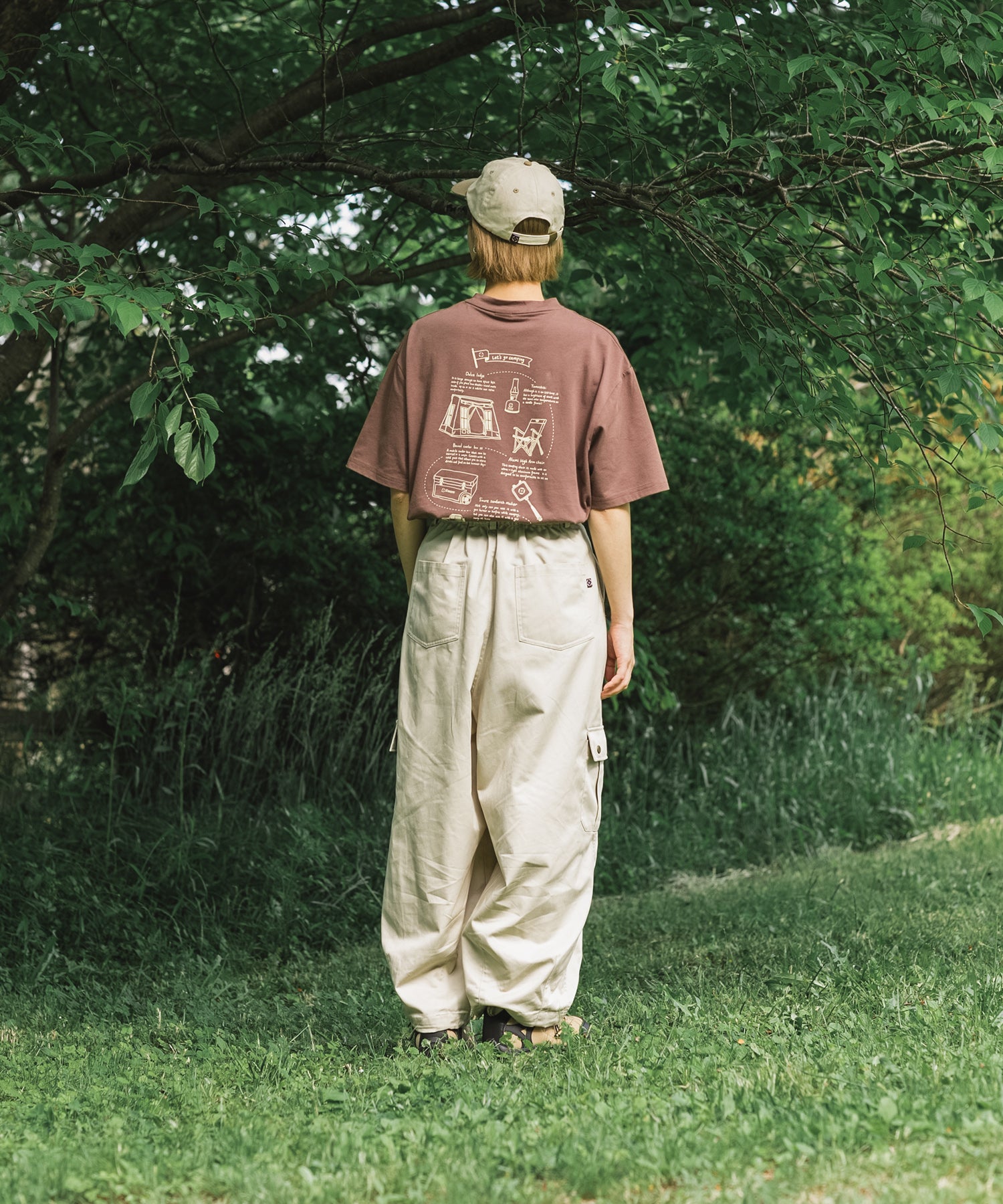 【outdoorsale10％OFF 8.1-8.31絶賛開催】COTTON T SHIRTS - S'more gear illustration