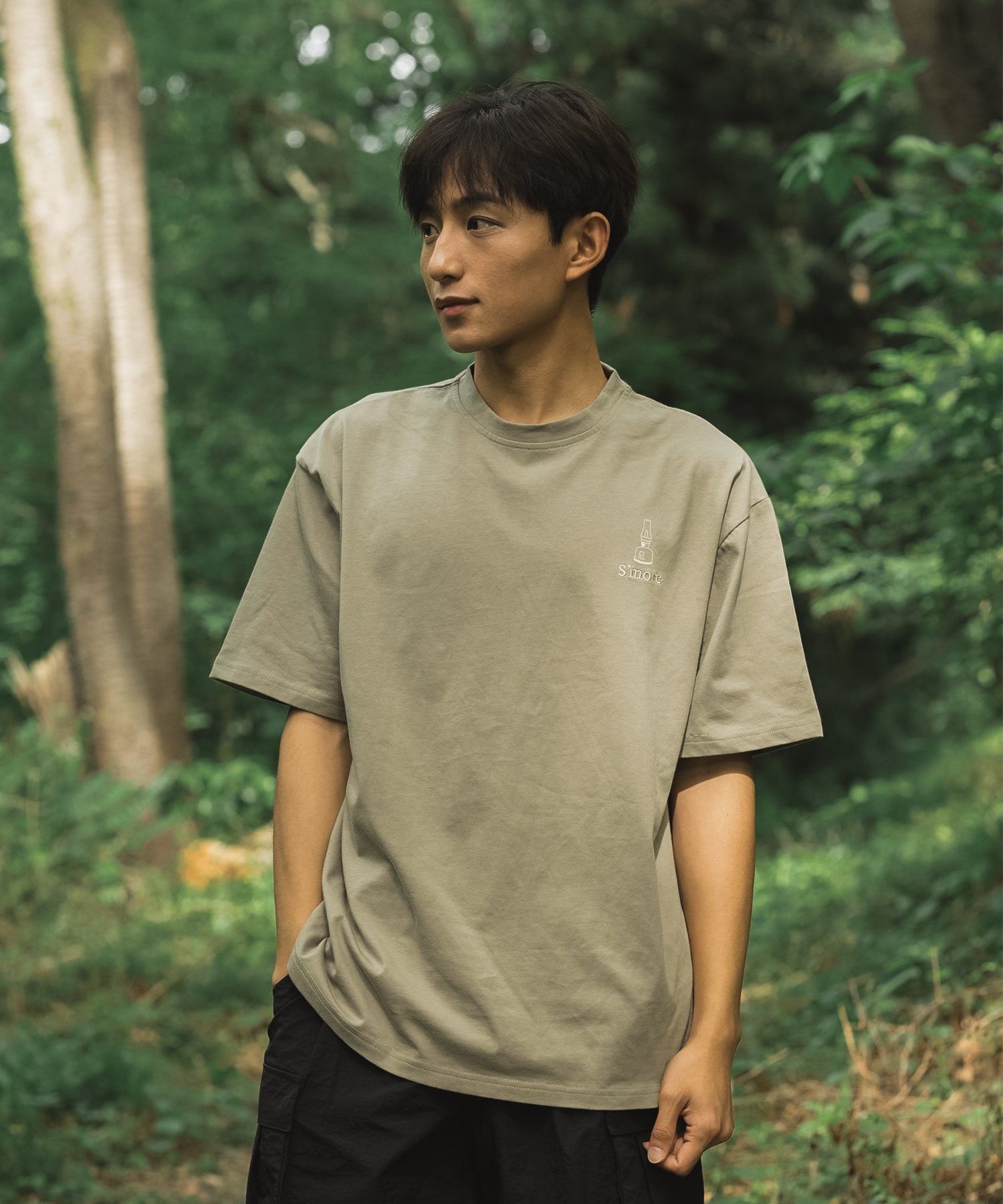 【outdoorsale10％OFF 8.1-8.31絶賛開催】COTTON T SHIRTS - S'more gear illustration