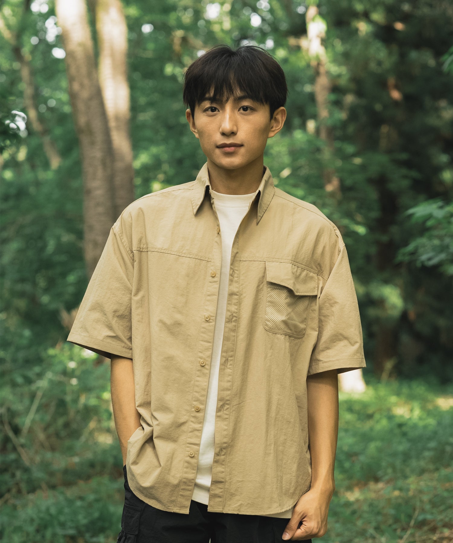 【outdoorsale20％OFF 8.1-8.31絶賛開催】Mesh pocket s/s shirt