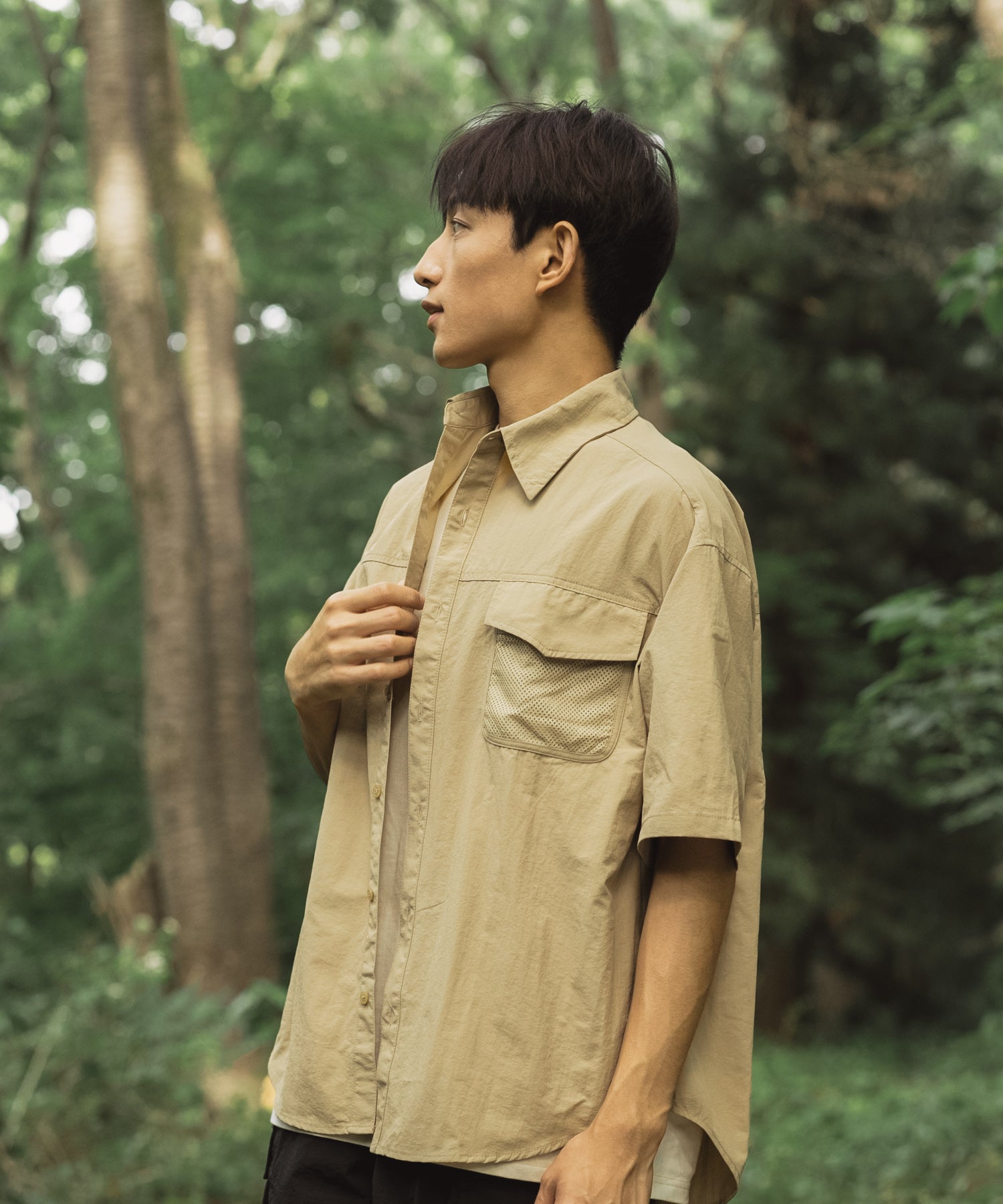 【outdoorsale20％OFF 8.1-8.31絶賛開催】Mesh pocket s/s shirt